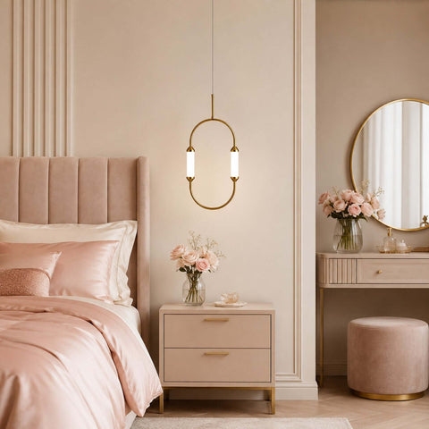 Modern Oval LED Pendant Chandelier