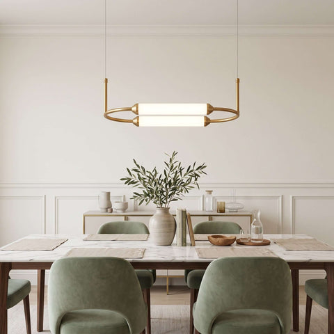 Modern Oval LED Pendant Chandelier