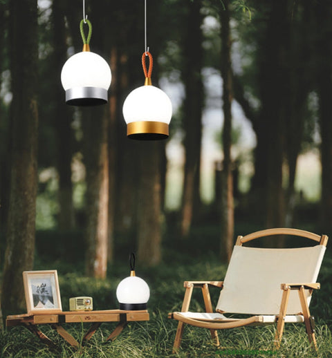 Cordless LED Globe Lamp with Carry Loop, Touch Dimming and USB Charge