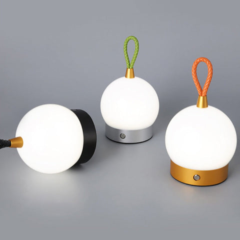 Cordless LED Globe Lamp with Carry Loop, Touch Dimming and USB Charge