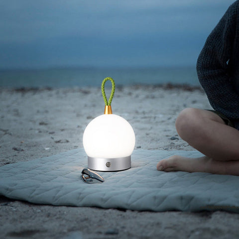 Cordless LED Globe Lamp with Carry Loop, Touch Dimming and USB Charge
