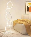 Five-Ring LED Floor Lamp with Touch Control — product view