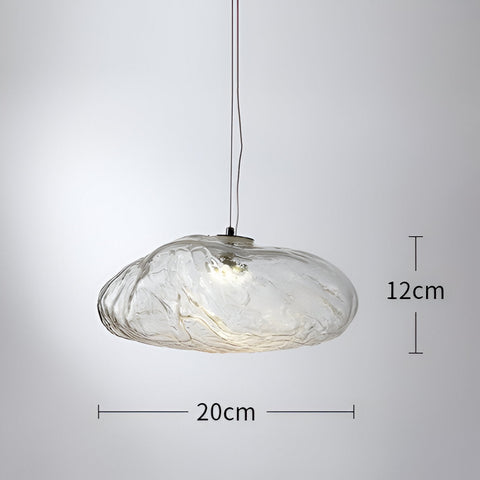Organic Glass Cloud Pendant Light