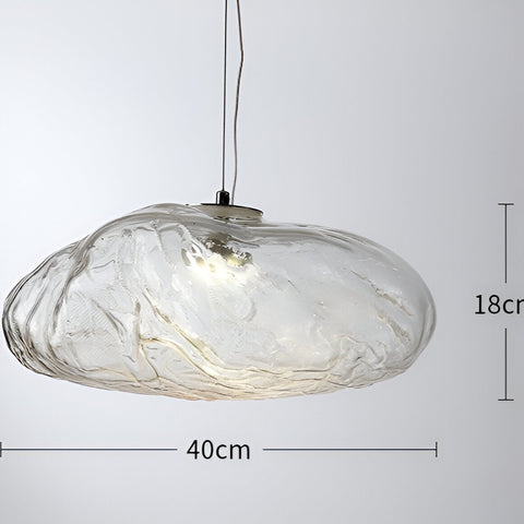 Organic Glass Cloud Pendant Light