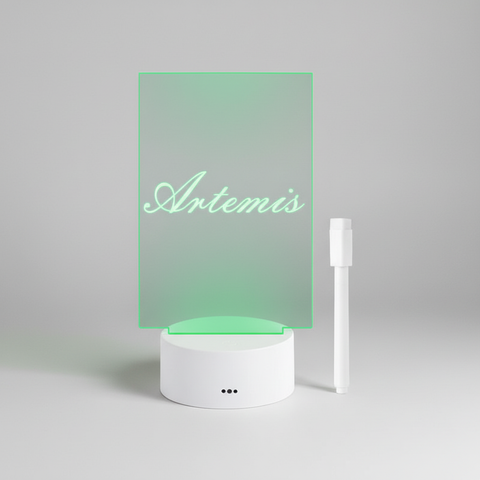 Clear Acrylic LED Message Board with USB or Battery Power