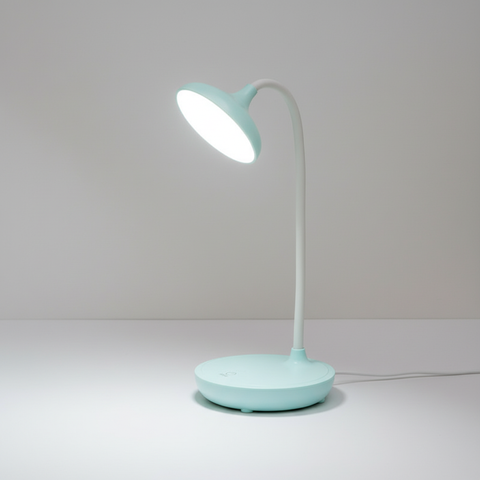 LED Desk Lamp with Flexible Neck and Rechargeable Battery