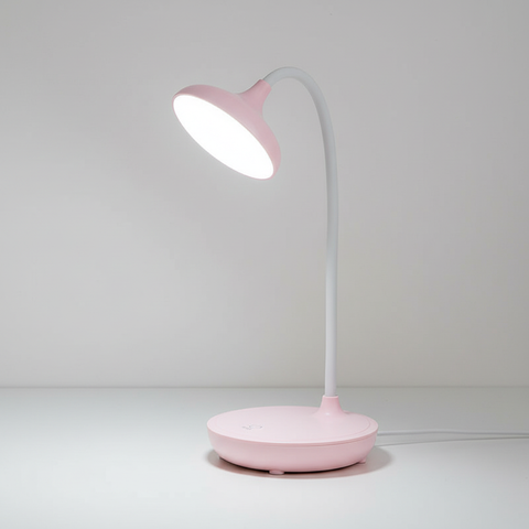LED Desk Lamp with Flexible Neck and Rechargeable Battery