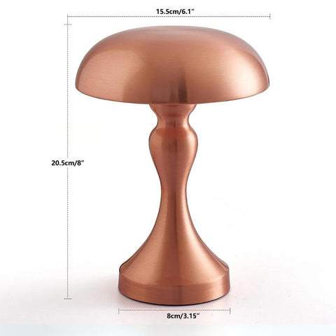 Modern Rechargeable Metal Table Lamp with Touch Control for Bedroom and Desk