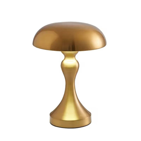 Modern Rechargeable Metal Table Lamp with Touch Control for Bedroom and Desk