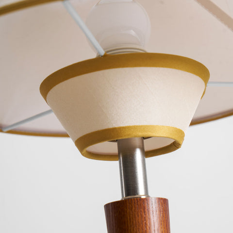 Talonwood Table Lamp with Wood Base and Fabric Shade