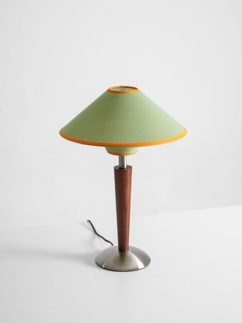 Talonwood Table Lamp with Wood Base and Fabric Shade