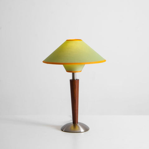 Talonwood Table Lamp with Wood Base and Fabric Shade