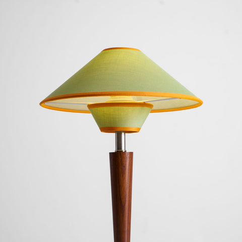 Talonwood Table Lamp with Wood Base and Fabric Shade