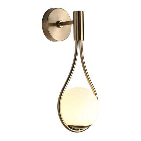 Teardrop Glass Globe Wall Lamp