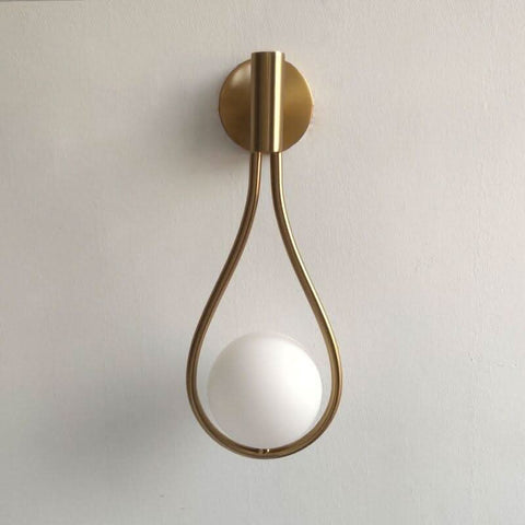 Teardrop Glass Globe Wall Lamp