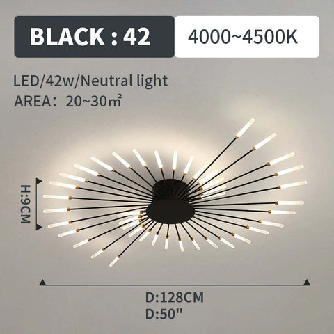 Starburst Multi-Arm LED Ceiling Light