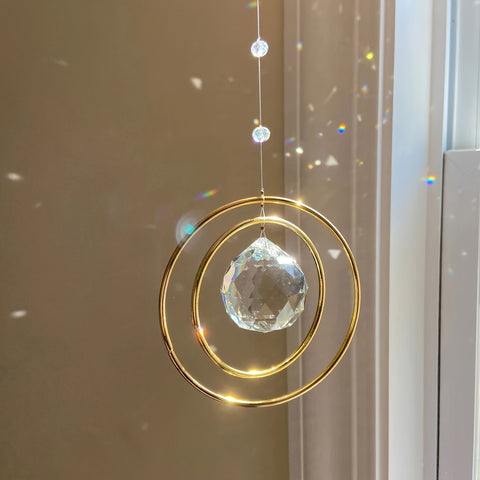 Crystal Teardrop Hanging Ornament