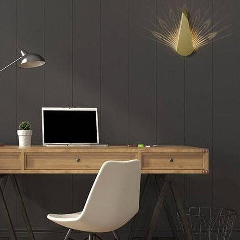 Modern Sculptural LED Wall Lamp with Aluminium Body and Warm 3000K Lighting