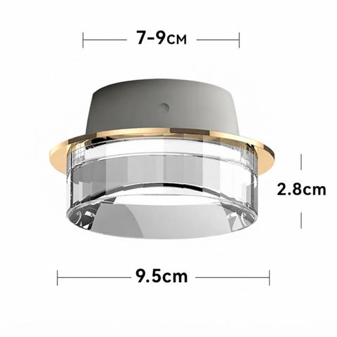 Mini Crystal LED Ceiling Light for Hallway or Entry