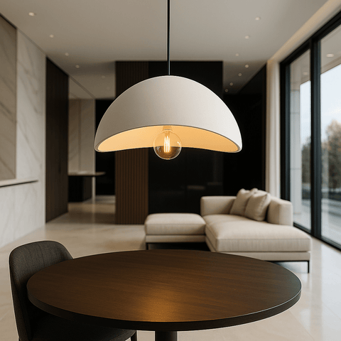 Sculpted Bouclé Pendant Ceiling Light