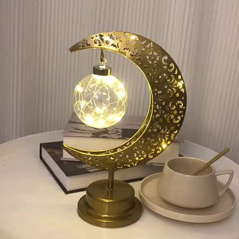 Crescent Moon LED Table Lamp