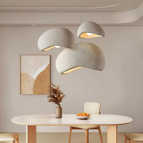 Sculpted Bouclé Pendant Ceiling Light