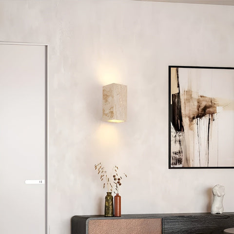 Travertine Stone LED Wall Light