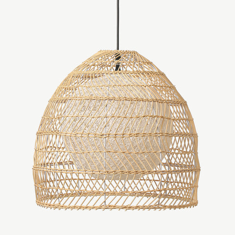 Handwoven Rattan Basket Pendant Light