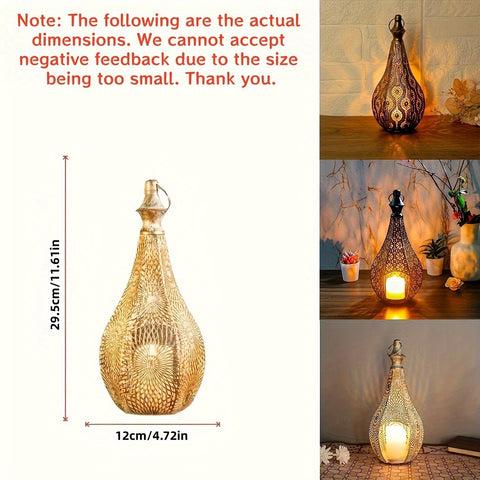 Moroccan Metal Lantern Table Lamp