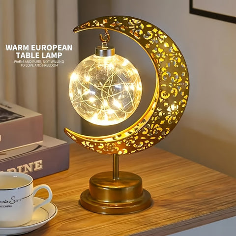 Crescent Moon LED Table Lamp