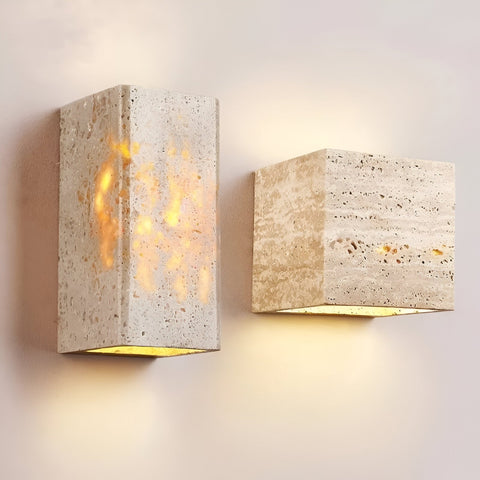 Travertine Stone LED Wall Light