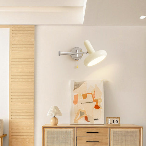 Iron Swing-Arm Wall Sconce with Directional Shade