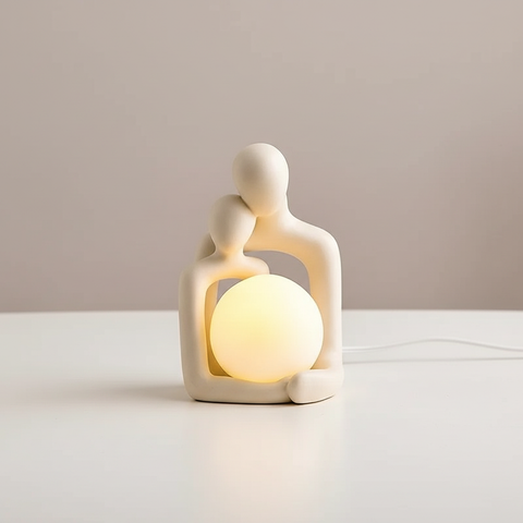 Sculptural Ceramic Table Lamp for Ambient Room Lighting