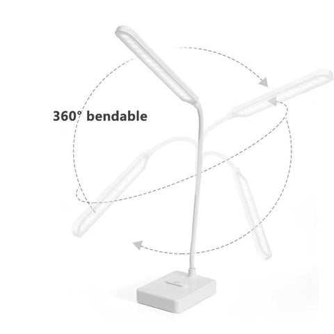 Flexible Desk Lamp with Dimmable LED and Color Options