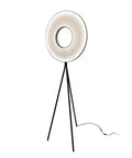 Modern Iron Floor Lamp with Fabric Shade