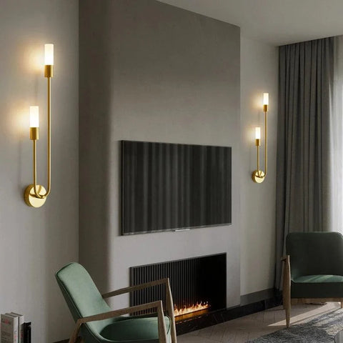 Modern Metal and Acrylic Wall Sconce