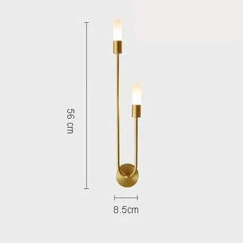 Modern Metal and Acrylic Wall Sconce