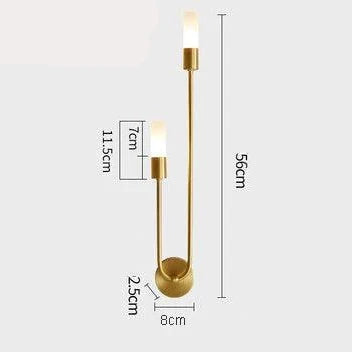 Modern Metal and Acrylic Wall Sconce