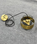 Amber or Smoked Glass Pendant Light