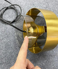 Amber or Smoked Glass Pendant Light