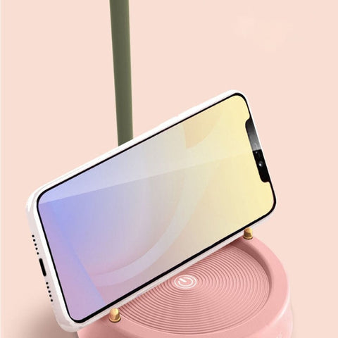 Floral LED Desk Lamp with Touch Control, Three Light Settings, Rechargeable Battery and Flexible Stem