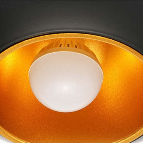 Sculptural Metal Pendant Light with Dual Bowl Design for Modern Interior Lighting