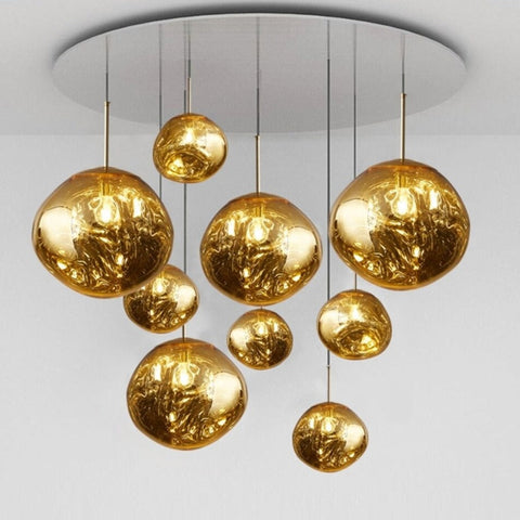Modern LED Pendant Light with Height-Adjustable Suspension