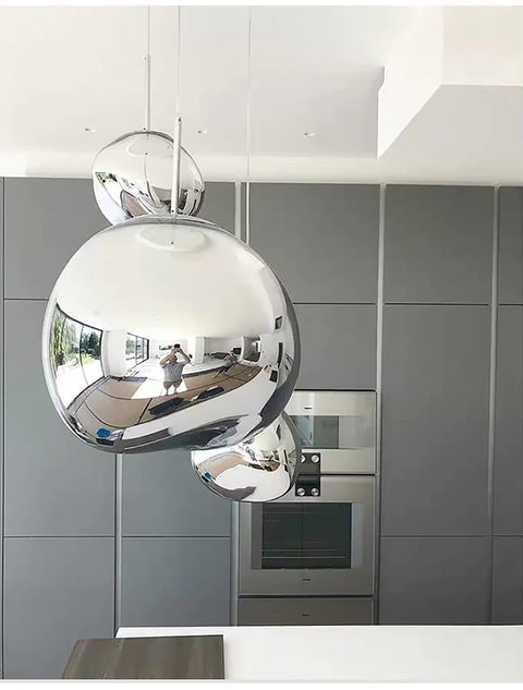 Modern LED Pendant Light with Height-Adjustable Suspension