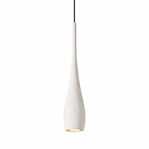 LED Pendant Light with Textured Cement Shade and Adjustable Cord