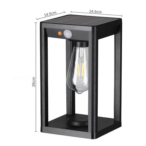 Solar Outdoor Column Light with Motion Sensor — product view
