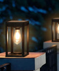 Solar Outdoor Column Light with Motion Sensor — product view