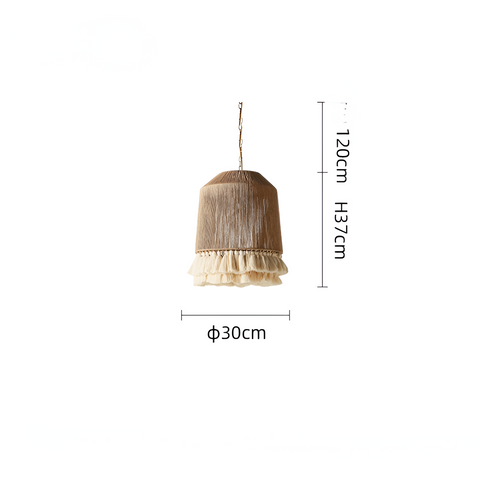 Chandelier with Hemp Rope Tassels