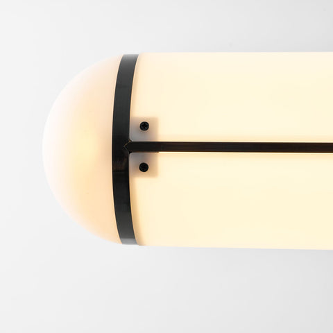 Endless Linear Pendant Light with Cylindrical Acrylic Shade