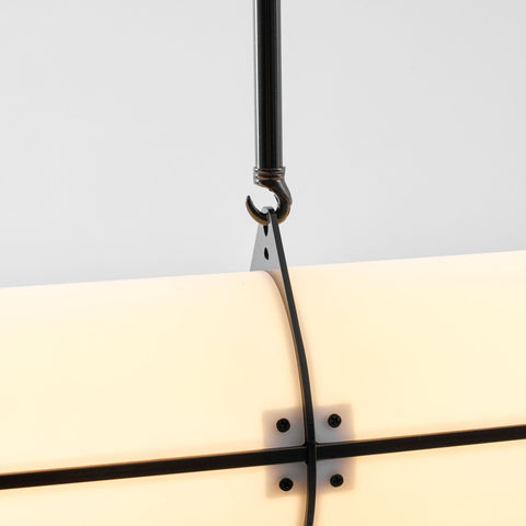 Endless Linear Pendant Light with Cylindrical Acrylic Shade